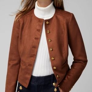 WHBM ultra  Suede brown jacket